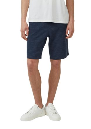 s.Oliver Bermudas S.OLIVER DETROIT, Herren, Gr. XXL, N-Gr, blau, Sweatware, Obermaterial: 87% Baumwolle, 13% Polyester, unifarben, relaxed fit kniefrei, Hosen 