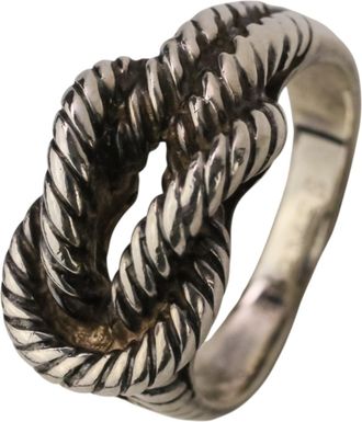 Herm&egrave;s Silver Silver 925 Band Ring (Pre-Owned)