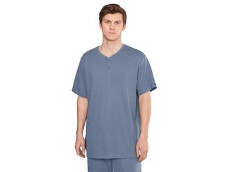 Polo Ralph Lauren Short Sleeve Henley Mens Jumpsuit & Rompers One Piece Bluestone : LG, Cotton/Polyester/Spandex