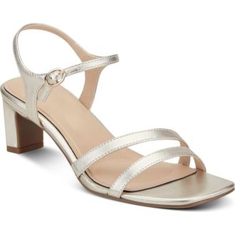 Rockport Teddy Ankle Strap Sandal in Gold at Nordstrom, Size 5.5