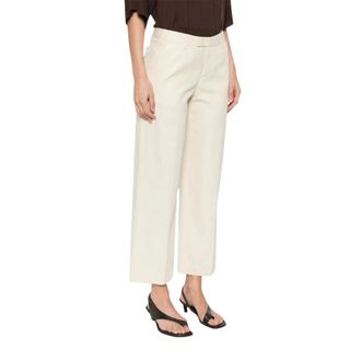 Pantaloni Torino Straight Trousers, female, White, Size: XL Straight Trousers