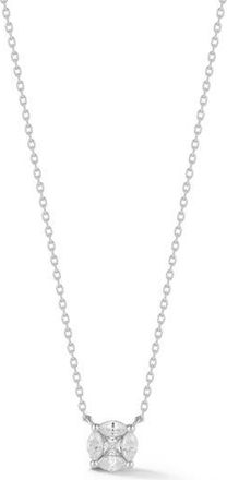 Glaze Jewelry Illusion Cubic Zirconia Pendant Necklace in Silver at Nordstrom Rack