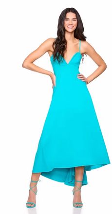 Susana Monaco Sweetheart String High-Low Dress In St Tropez