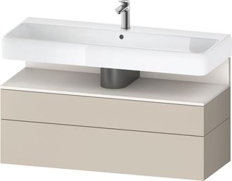 Duravit Duravit - Qatego Mueble Bajo Lavabo, 1 Extra&iacute;ble Y 1 Caj&oacute;n
