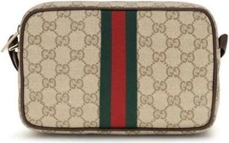 Gucci Bolso de Hombro Peque&ntilde;o Ophidia GG - Bags - Hombre - Beige - ONE SIZE