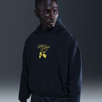 Nike Mens LeBron Standard Issue Uncharted Therma-FIT Basketball Hoodie in Black | IH8817-010