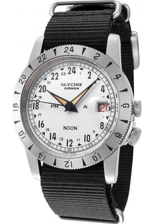 Glycine GL0376 Mens Airman Watch - Silver