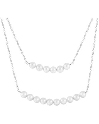 Splendid Pearls Silver 6Mm Pearl Pendant