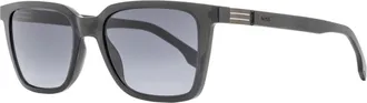 BOSS Boss Mens Rectangular Sunglasses B1574S KB79O Transparent Gray 53mm