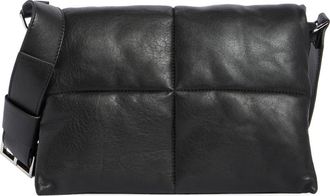 AllSaints Vittoria Quilted Leather Shoulder Bag in Black at Nordstrom Rack