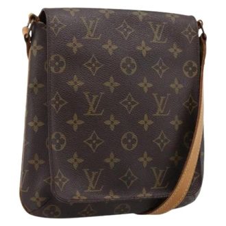 Louis Vuitton Pre-owned Monogram Canvas Crossbody Bag - Dames - Pre-owned - Bruin - Maat: ONE Size Leer