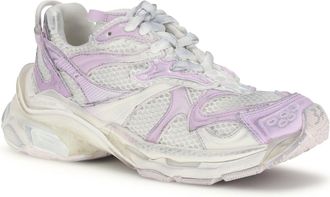 Balenciaga Womens Runner 2 Sneakers Grey - Pink