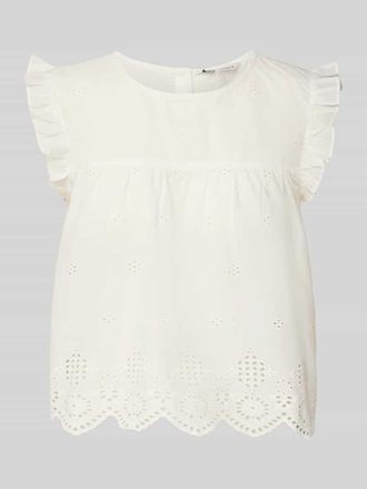 Only Relaxed Fit Blusentop aus reine Baumwolle Modell SILLA LIFE in Offwhite, Gr&ouml;&szlig;e 36