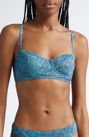 Ulla Johnson Zahara Underwire Bikini Top in Lagoon at Nordstrom Rack, Size Small