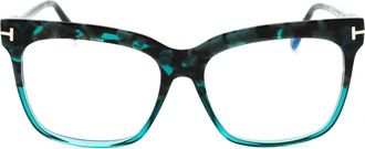 Tom Ford FT5768B Tortoiseshell Acetate Eyeglasses - Brown