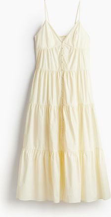 H&M Gestuftes Trägerkleid - Yellow