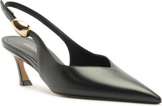 Arezzo Farrah Slingback Pointed Toe Pump in Black at Nordstrom, Size 7.5