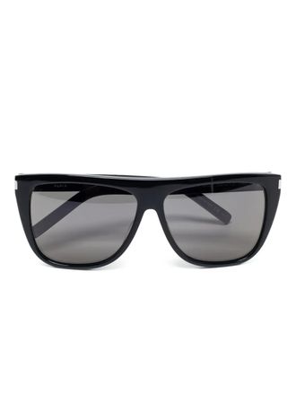 Saint Laurent rectangle-frame sunglasses - Black