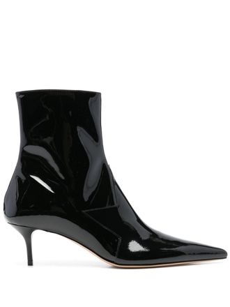 Coperni 65mm star cut-out boots - women - Leather/Patent Calf Leather/Calf Leather - 41 - Black