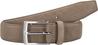 Stefano Lauran Accessoires, Heren, Grijs, 105 CM, Leer, 25 006 Riem