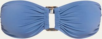 Anemos Strapless Tortoise Ring Bandeau Bikini Top