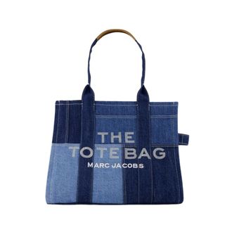 Marc Jacobs Blauwe Denim Canvas Tote Tas - Dames - Shoppers - Blauw - ONE Size - Denim - Tassen