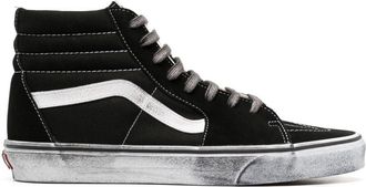 Vans SK8-HI Stressed sneakers - men - Calf Suede/Fabric/Fabric/Rubber - 8.5 - Black