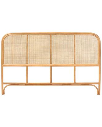 Baxton Studio Agota Natural Rattan Standalone Headboard, Queen