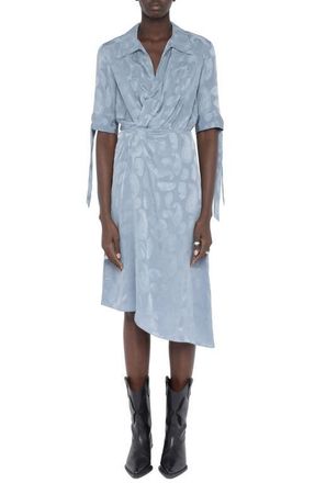 Zadig&Voltaire Rhani Silk Paisley Jacquard Dress in Sixtine at Nordstrom, Size X-Small