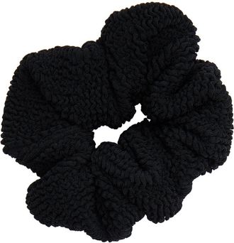 Hunza G Crinkle Scrunchie - Black - One Size