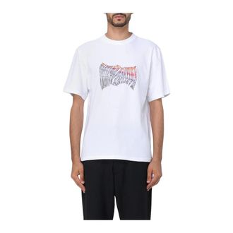 Martine Rose T-Shirts, male, White, S, Graphic Tee Short Sleeve