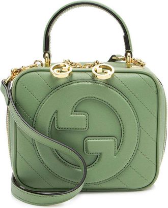 Gucci Diagonal Stitched Calfskin Blondie Top Handle (Authentic Pre-Loved)