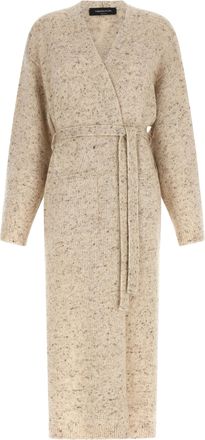 Fabiana Filippi Beige Wool Womens Cardigan
