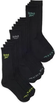 Reebok 7-Pack Assorted Terry Crew Socks in Black at Nordstrom Rack, Size 10-13