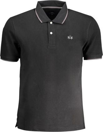 La Martina Anthony Polo - Heren - Polos - Zwart - S - Katoen - Tops