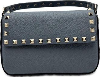 Valentino Garavani Blue Rockstud Mini Crossbody Bag
