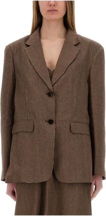 Alysi Single-breasted Micro Stripe Blazer - Dames - Blazers - Veelkleurig - XS - Nylon - Jassen