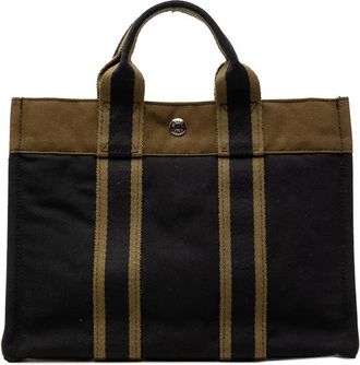 Herm&egrave;s Pre-owned Hermes Bicolor Canvas Fourre Tout PM Ladies Q40BOJZ7M8X4GNDG