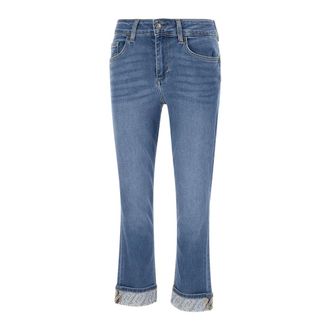 Liu Jo Cropped Jeans, female, Blue, Size: W26 Monroe Jeans