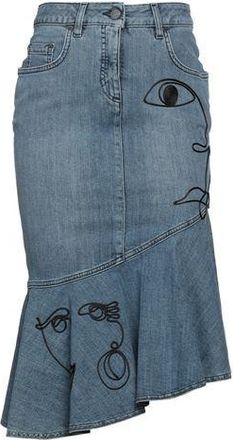 Moschino BOTTOMWEAR - Denim skirts on YOOX.COM