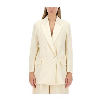 Max Mara Blazers - Dames - Blazers - Beige - 2XS - Wol - Jassen