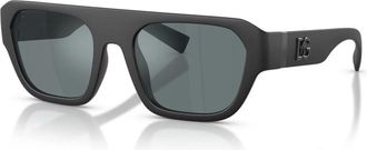 Dolce & Gabbana Dg6206 Zonnebril met platte bovenkant - unisex - Accessoires - Zwart - Maat: 54 MM Polyamide