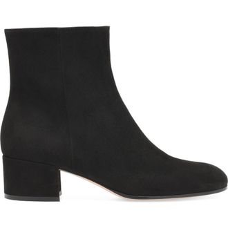 Gianvito Rossi Joelle 45 Booties in Black Suede at Nordstrom, Size 39.5