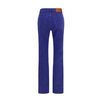Chlo&eacute; Cotton Straight-Leg Jeans - Blue