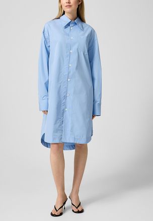 Ami Womens Embossed logo shirtdress