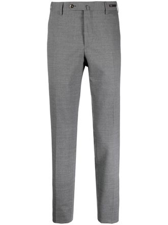 Pantaloni Torino logo-patch tailored suit trousers - Grey
