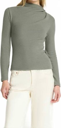 Nation Ltd Neda Pleated Top In Castor Grey