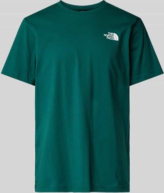 The North Face T-Shirt mit Label-Print in Gruen, Größe M
