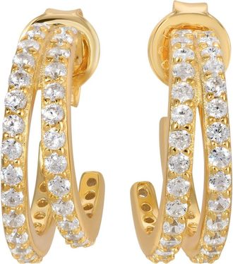 Native Gem Evil Twin Double Huggie Hoop Earrings in Gold at Nordstrom