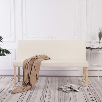 vidaXL Panca Divanetto senza Braccioli in Ecopelle Design Moderno vari colori colore : crema